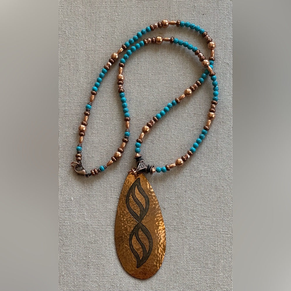 30 inch long Copper and necklace NWOT